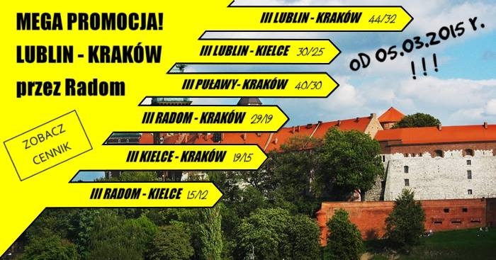 BP Tour - nowe ceny biletów Lublin Kraków